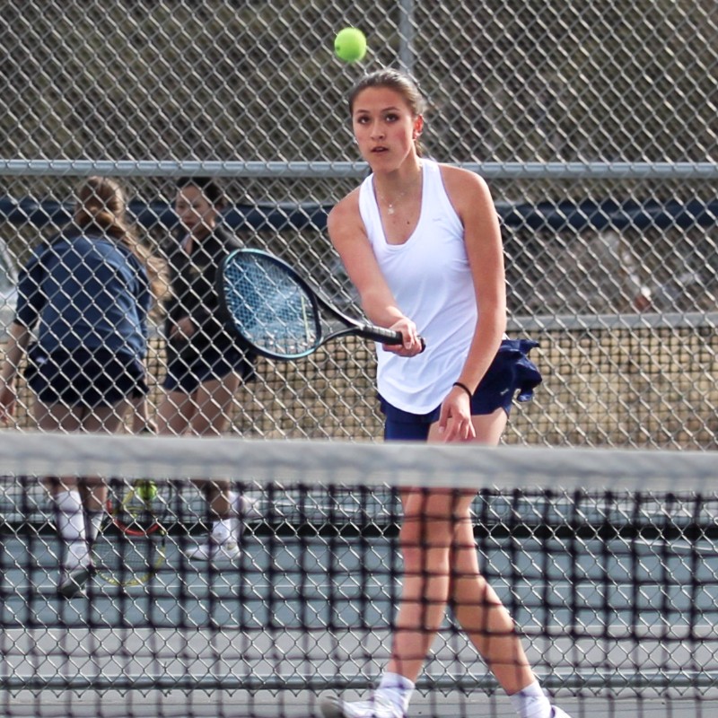 Sophia playing tennis